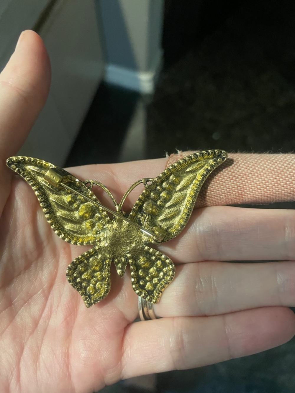 Blue Butterfly Brooch - Picture 3 of 5